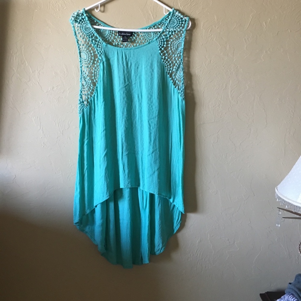 GUC Fashion Fusion green top - wore handful times